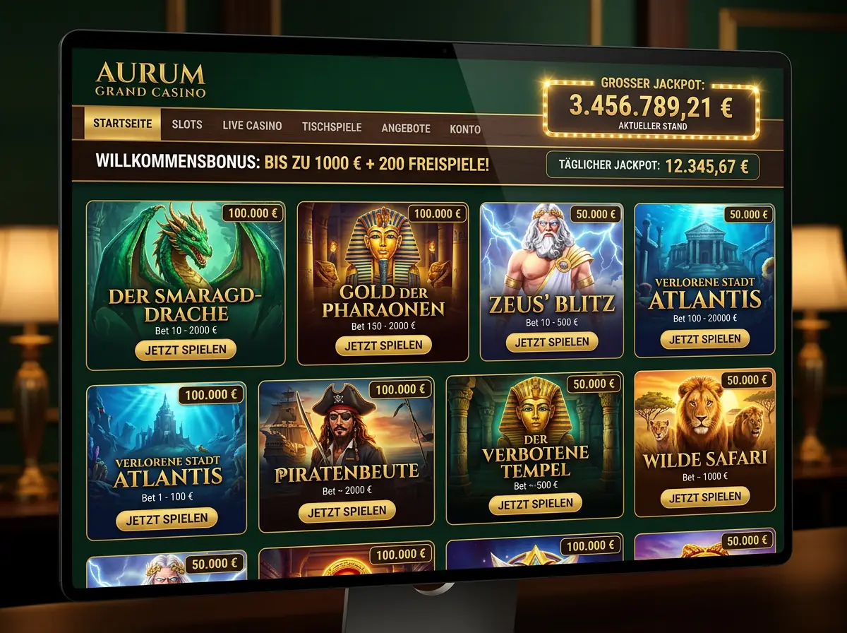 Slottojam — Spielsaal und Angebot